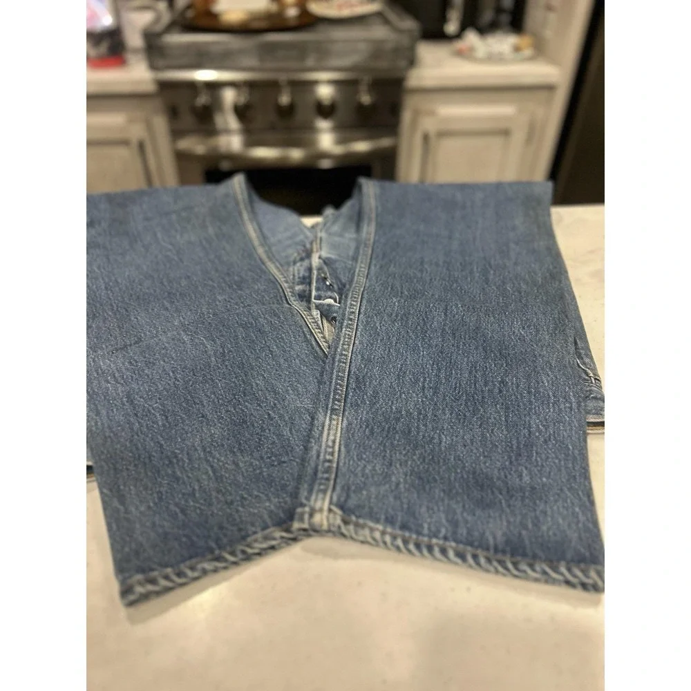 Dead Stock Levis 501xx Blue Denim Jeans Button Fly 38X34 USA Vintage